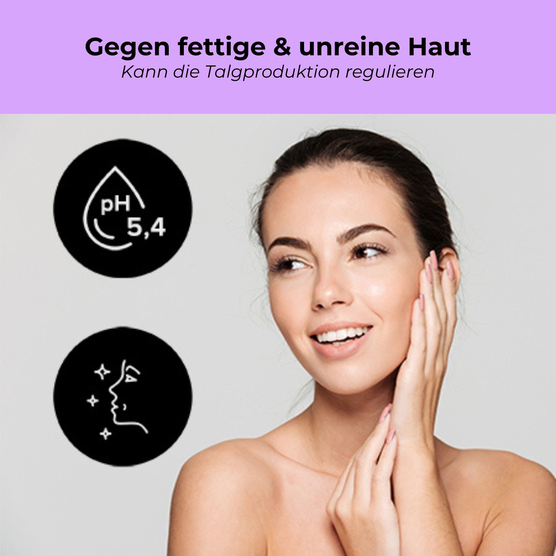 Purifying Tonic with alcohol & BHA 50 ml - Bei unreiner und fettiger Haut Kopf, Person, Gesicht, Erwachsener, Frau
